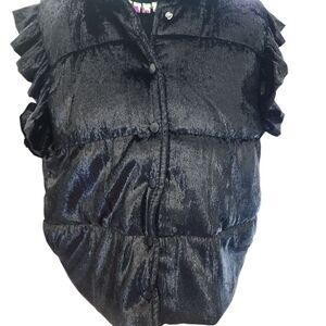 Graxe&Emma Black Ruffled Vest